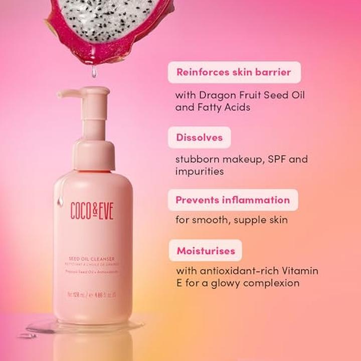 Image du produit Coco & Eve Nettoyant à l'huile de graines (Lingettes nettoyantes pour le visage, 120 ml)