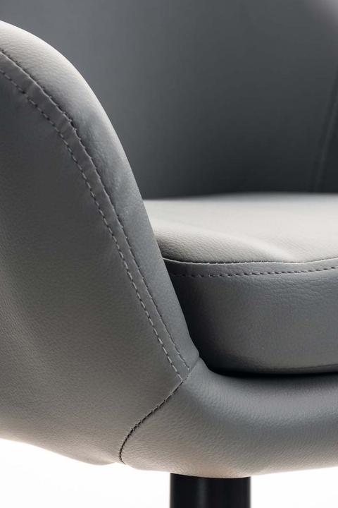 Produktbild CLP Barhocker Grant Kunstleder, grau