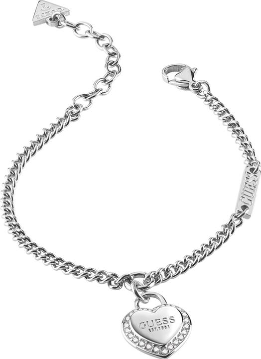 Produktbild Guess Armkette FINE HEART Edelstahl (16 cm, Edelstahl)