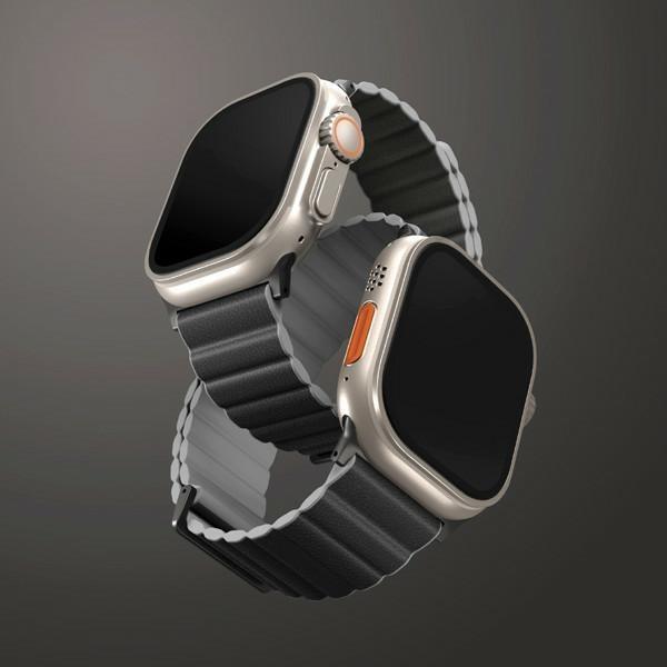 Produktbild Uniq pasek Revix Premium Apple Watch Series 1/2/3/4/5/6/7/8/SE/SE2/Ultra 42/44/45/49mm Edition Rever (ecological leather, Kunststoff, Silikon)