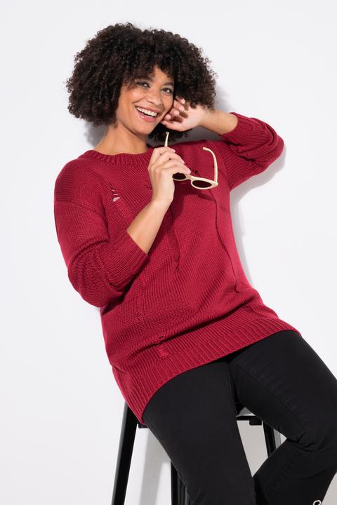 Produktbild Angel of Style Pullover, Loose Fit, Destroyed-Look (58)