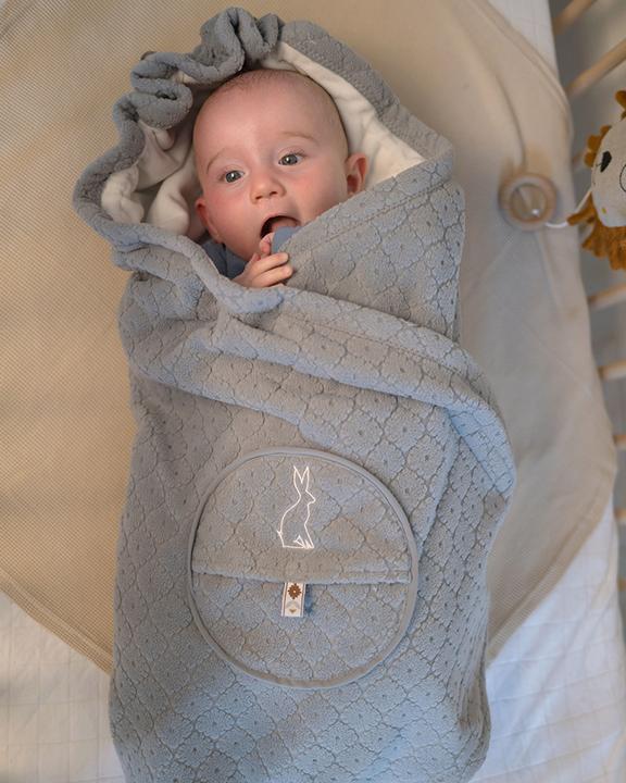 Actual product image Lodger Fleece Wrap Blanket Folklore Drizzle (12 x 4 x 4 cm)