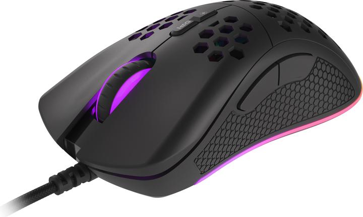 Actual product image Genesis for games Krypton 555 with cable, 8000 DPI, USB 2.0, Black (Cable)