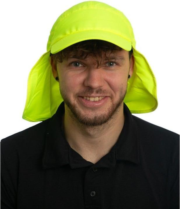 Produktbild IQ-UV UV Schutz Kappe mit Nackenschutz recycelt gelb (1 Stk) (One Size)