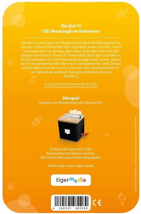 Produktbild Tigermedia Die drei Folge 20: Beutejagd am Geistersee (Deutsch)