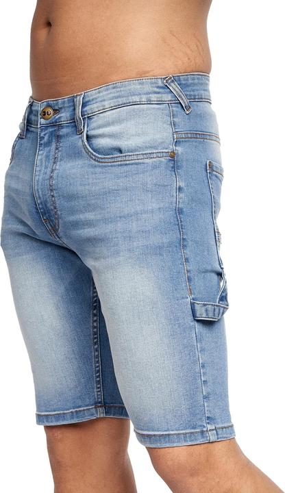 Produktbild Crosshatch Mens Carpenter Denim Vintage Shorts (34)