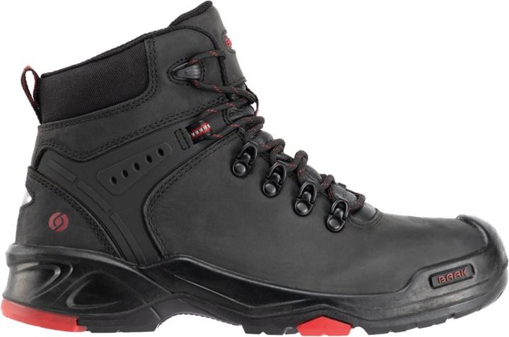 Actual product image Baak Safety boot Brooklyn size 45 black/red S3 SRC HRO EN ISO 20345 cowhide leather (S3, 45)