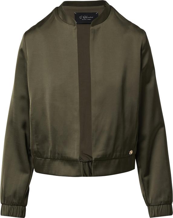 Immagine prodotto s.Oliver Indoor-Jacke Offene Satinjacke mit Elastikbündchen (48)