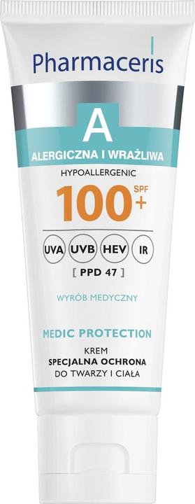 Pharmaceris Eine Medic -Schutzcreme, Spezialgesichts- und Körperschutz SPF 100+, 75 ml (Sonnencreme, 75 ml)