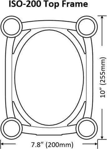 Actual product image Isoacoustics ISO-200 Set - Speakerstandaard (1 pair, Wall installation, Tiltable)