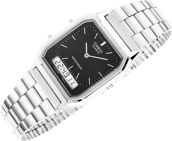 Actual product image Casio Vintage Aq-230a-1dmqyes (Analogue wristwatch, Digital watch, 27.80 mm)