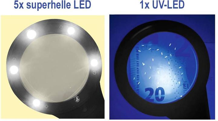Image du produit Donau Loupe à main avec lumière LED