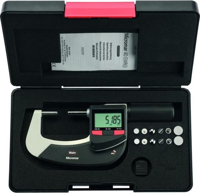 Actual product image Mahr Digital outside micrometer with interchangeable measuring inserts