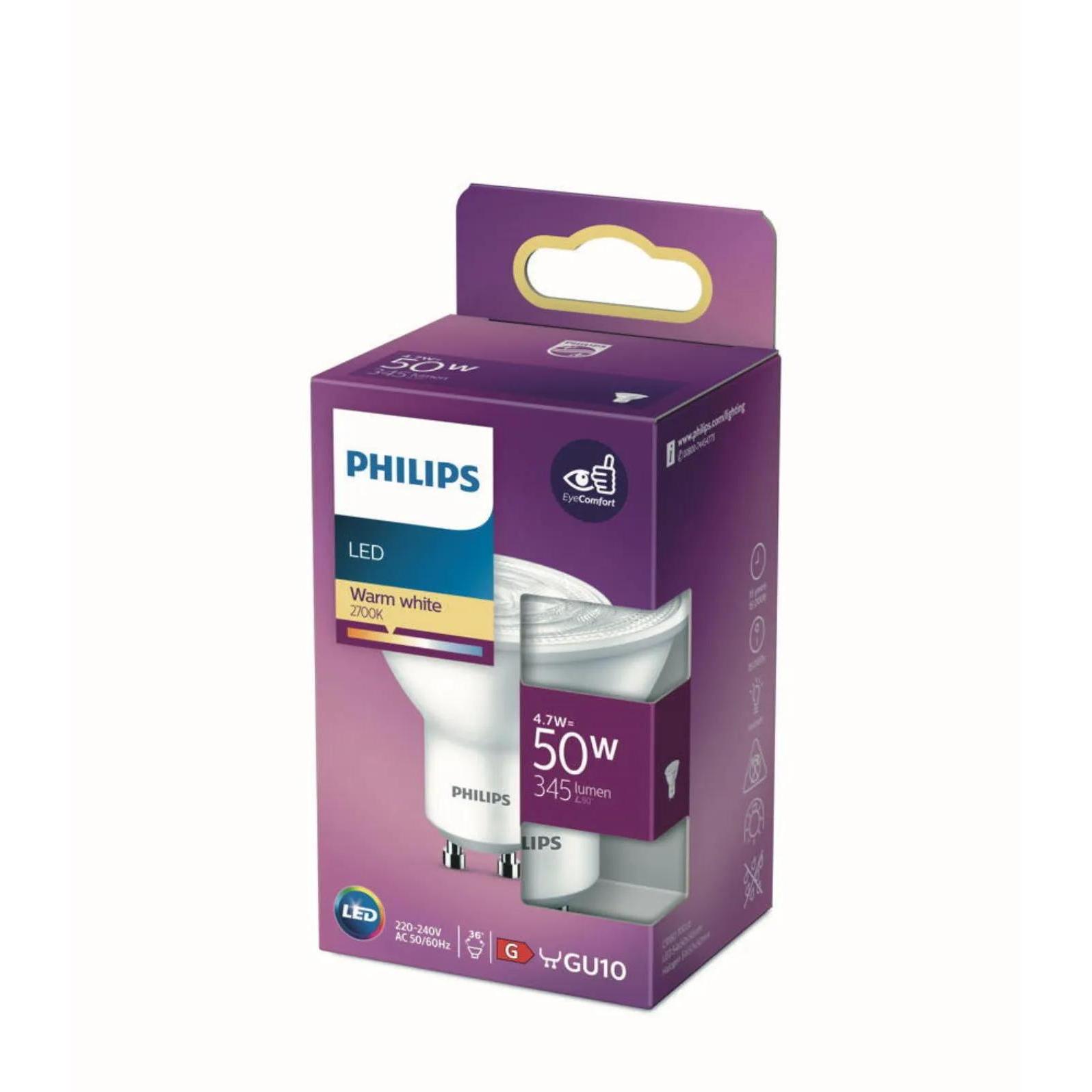 Thumbnail - Philips, Leuchtmittel, Spot (GU10, 4.70 W, 345 lm, 1 x, F)