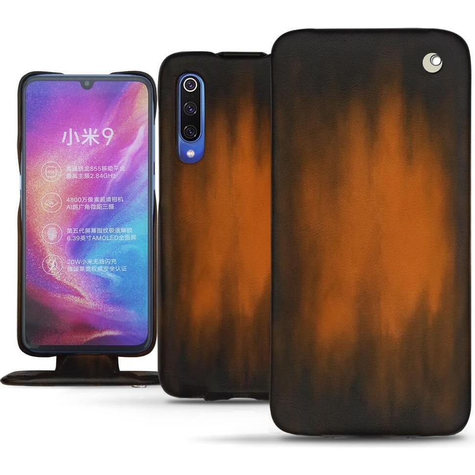 Thumbnail - Noreve Lederschutzhülle vertikal (Xiaomi Mi 9), Smartphone Hülle, Braun