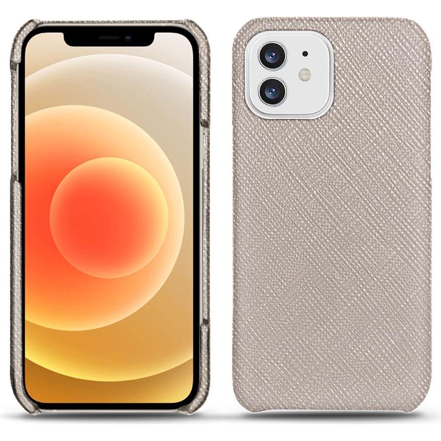 Noreve Lederschutzhülle (Apple iPhone 12), Smartphone Hülle, Beige
