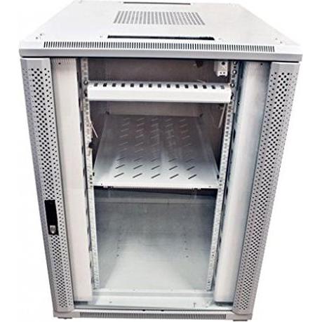 Allnet 19 Schrank 22HE B800 / T900mm *lichtgrau* SNB-Serie (22 HE, 19 Zoll Rack), Serverschrank, Grau