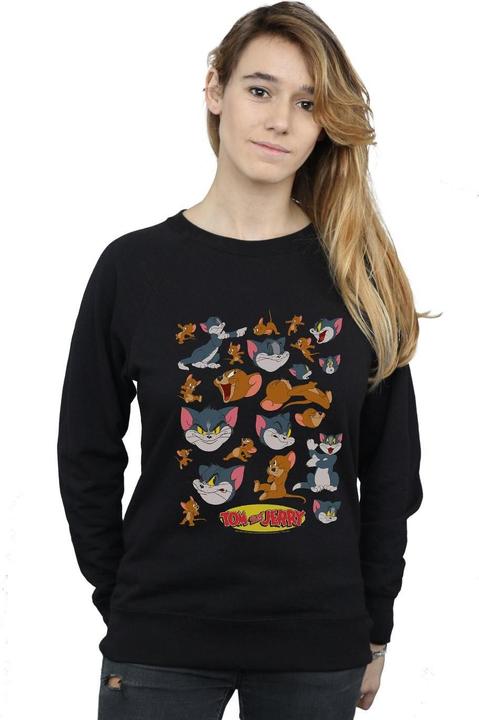Actual product image Tom & Jerry Womens/Ladies Many Faces Sweatshirt (M)