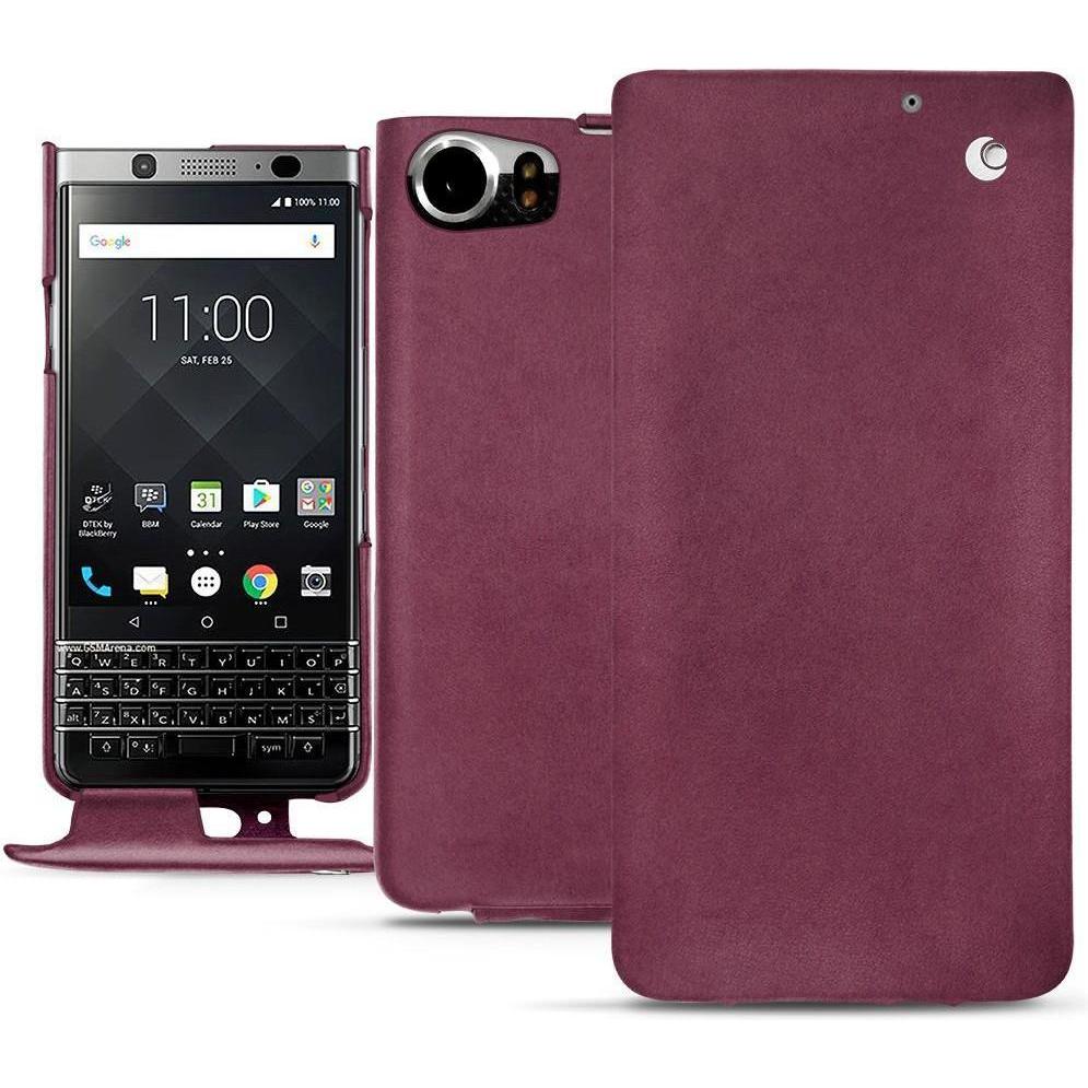 Noreve Lederschutzhülle vertikal (Blackberry KEYone), Smartphone Hülle, Violett