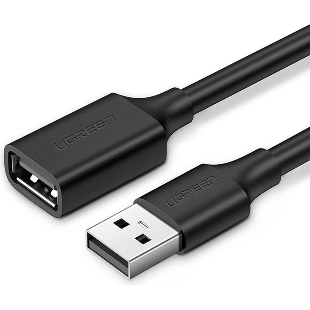 Ugreen Cavo di prolunga USB 2.0 US103, 0,5 m (nero) (0.50 m, USB 2.0), Cavo USB