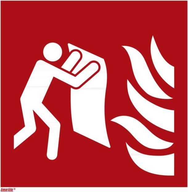 Promat Fire protection sign Fire blanket