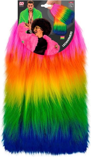 Produktbild Widmann Regenbogen Plüsch Beinstulpen Deluxe