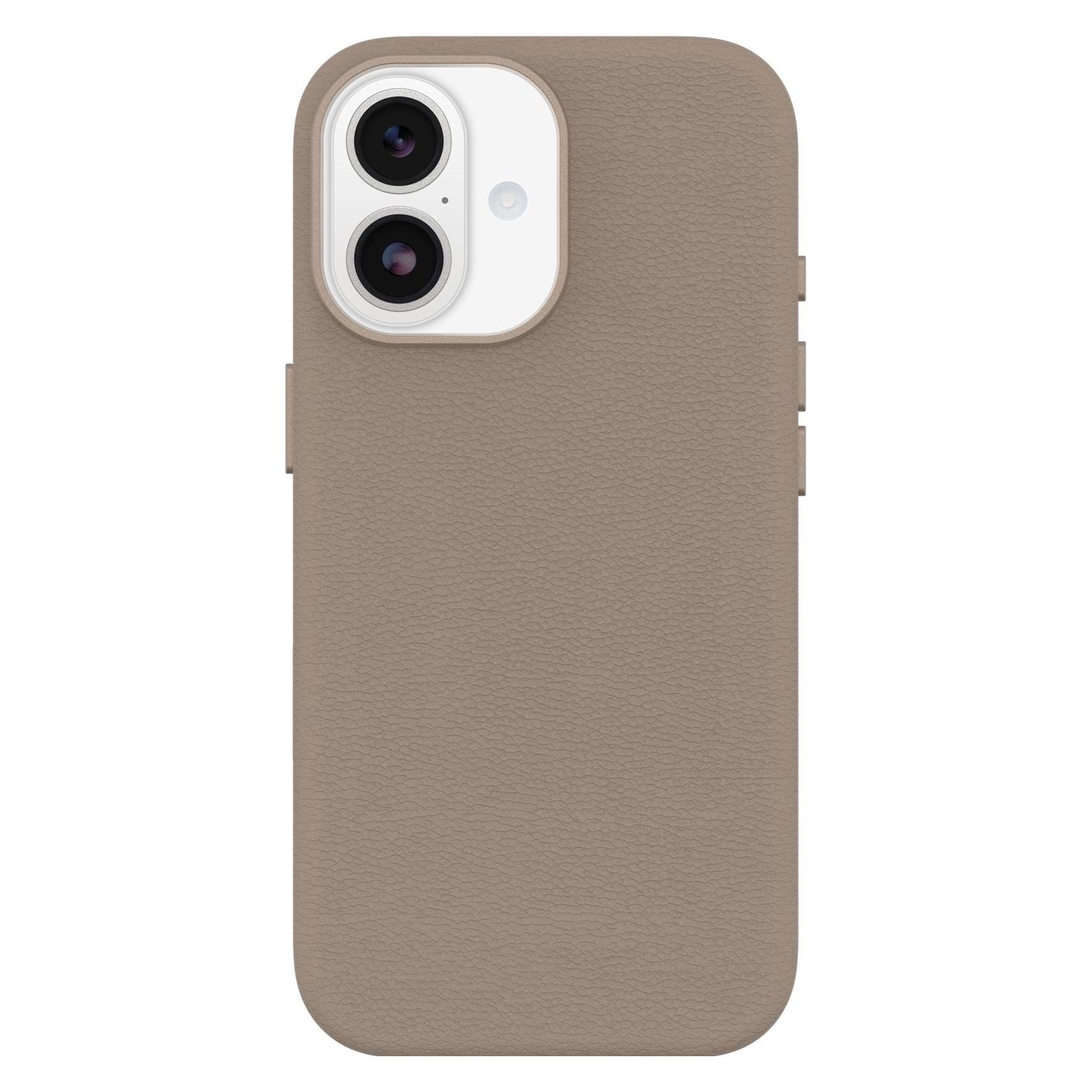 OtterBox Symmetry Cactus Leather Camera Control (Apple IPhone 17), Smartphonehoes, Grijs