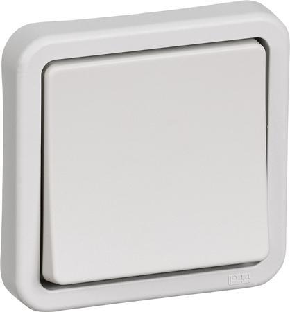 Actual product image LK Opus® 74 afbryder1 polet 16A 250VAClysegrå
