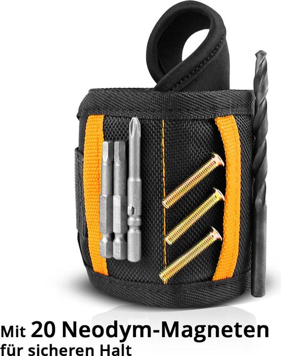 Produktbild Stahlwerk Magnet-Armband 2er Set für Heimwerker zur Befestigung am Handgelenk (2x)