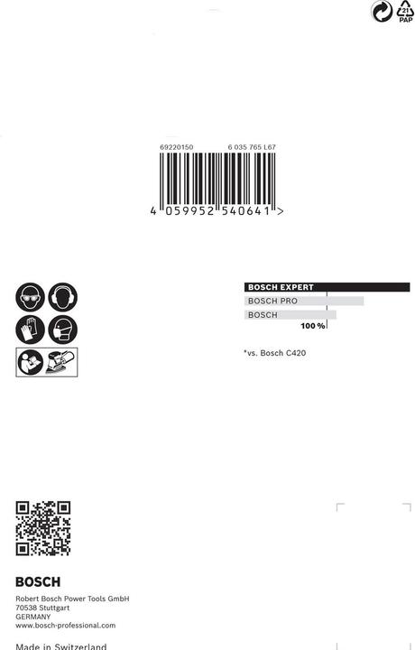 Produktbild Bosch Professional Zubehör EXPERT M480 Schleifnetz für Multischleifer 100 x 150 mm, G 100, 10-tlg. (100)