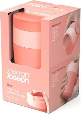 Image du produit Joseph Joseph Sipp Travel Mug 340ml, corail