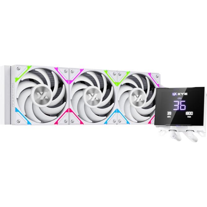xyz Kit Watercooling AIO Hydrotemp RGB - 360mm (Blanc), Raffreddamento ad acqua CPU, Bianco
