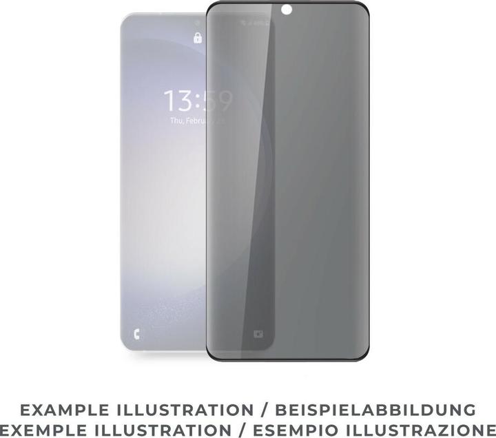 Actual product image prio 3D Anti-Spy Tempered Glass für Samsung S25 schwarz (1 Piece, Samsung Galaxy S25)
