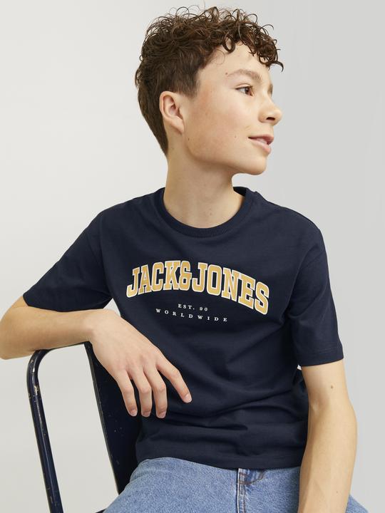 Actual product image Jack & Jones Jjecaleb Varsity Tee Ss O-Neck Sn Mni (116)