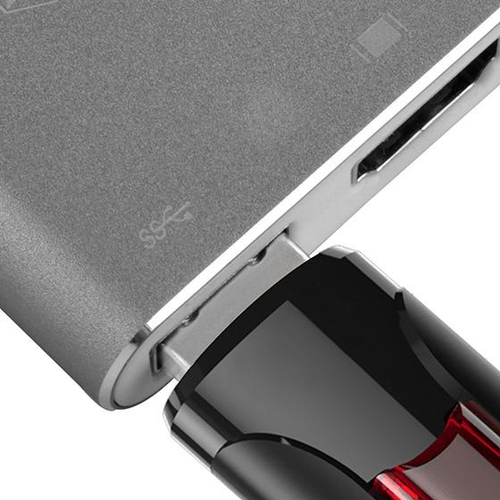 Actual product image Silverstone USB Typ C — HDMI (Typ A)| USB A| USB Typ C (USB-C)