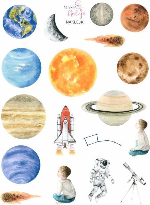 Produktbild Mama Maluje Weltraumaufkleber