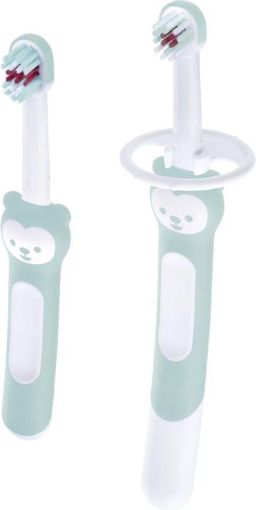 Produktbild MAM Learn to Brush Set 5+ Mon., türkis (Weich, 1 x)