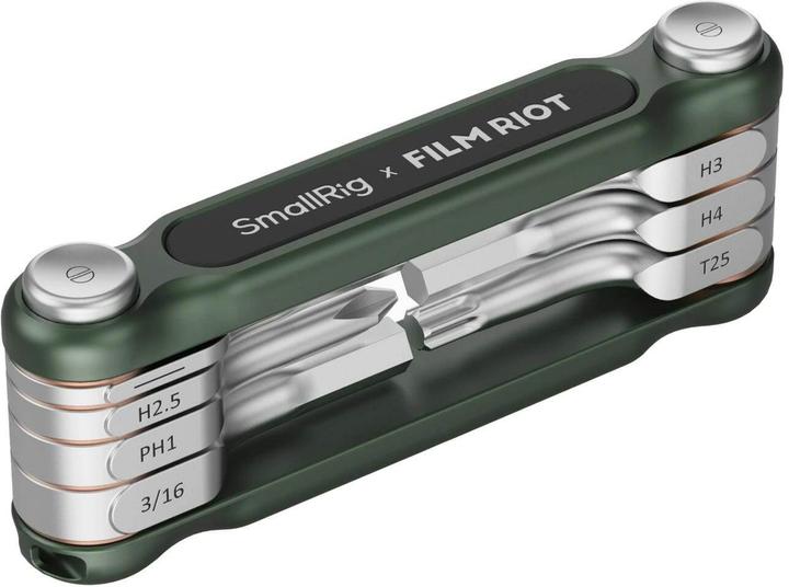Actual product image SmallRig x FILM RIOT 7 in 1 Detent Folding Multi Tool Kit (Green) 4812