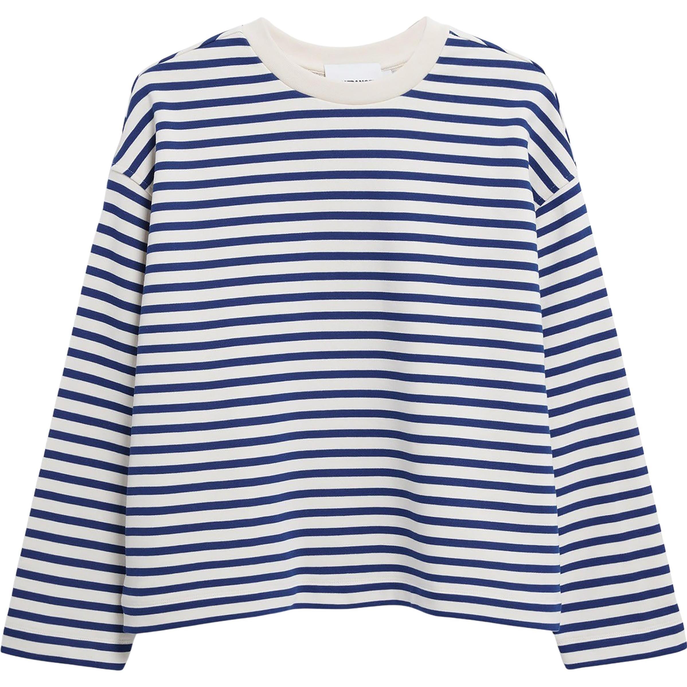 Armedangels, Damen, Pullover, Sweater FRANKAA STRIPES, Blau, (S)