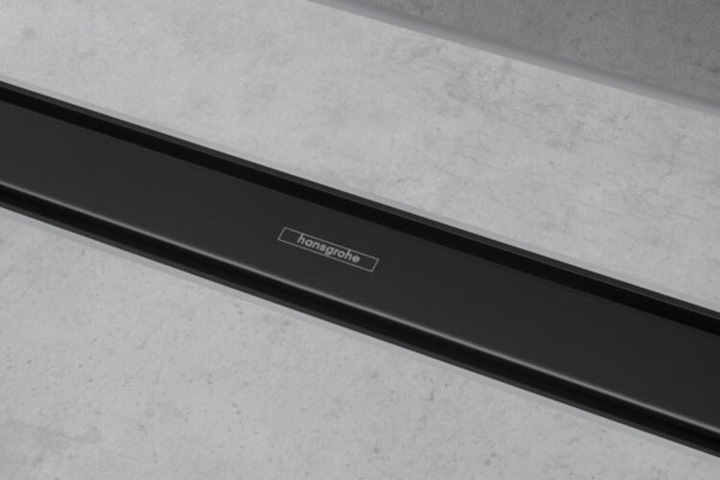 Immagine prodotto hansgrohe Canalina doccia RainDrain Match, con telaio regolabile in altezza 800 mm, nero opaco (800 mm)