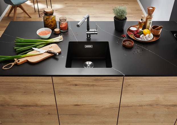 Actual product image Blanco SUBLINE 400-U (Undermount sink, 43 cm, 46 cm)