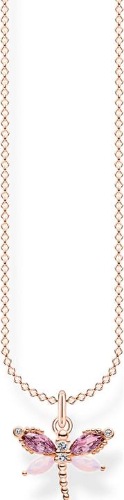 Immagine prodotto Thomas Sabo Collana libellula con pietre oro rosa (Argento 925, 38 - 45 cm)