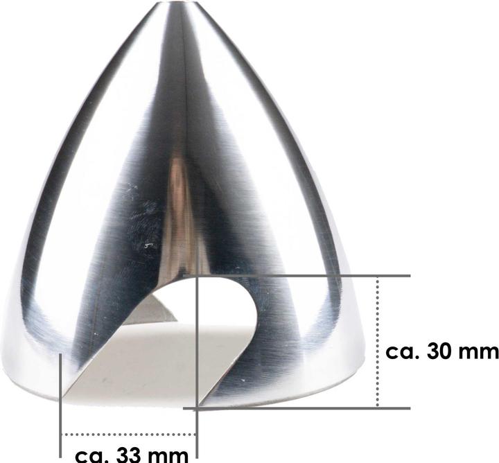Actual product image Planet-Hobby Aluspinner DLE gebohrt ø 95mm 2-Blatt DLE40/55RA/61/85 normaler Ausschnitt