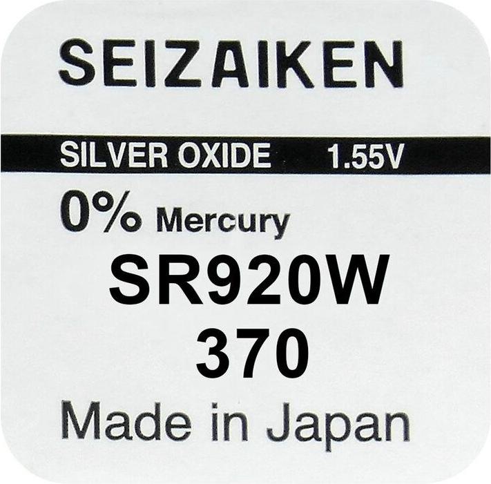 Immagine prodotto Seiko 370 / SR920W - 10 pile a bottone (10 pz., 42 mAh)