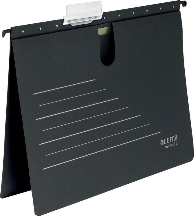 Produktbild Leitz 10 Hängehefter ALPHA® recycle 1920 Karton schwarz (A4, 10x)