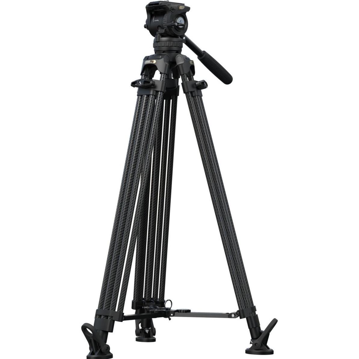 SmallRig 5580 FSD16 FreeSpeed Heavy-Duty Carbon Fiber Tripod (Carbonio), Treppiede, Nero