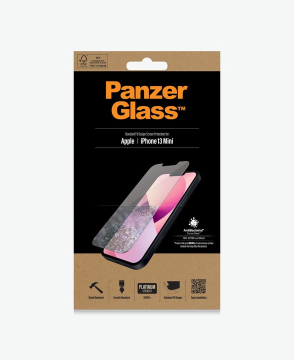 Actual product image PanzerGlass Standard Fit (1 Piece, Apple iPhone 13 mini)