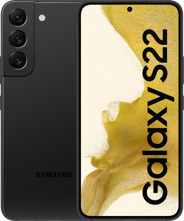 Actual product image Samsung Galaxy S22 EU (256 GB, Phantom Black, 6.10", Dual SIM, 50 Mpx, 5G)