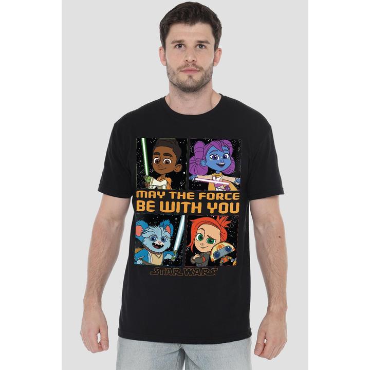Immagine prodotto Star Wars Young Jedi Adventure Among The Stars Maglietta Uomo (M)