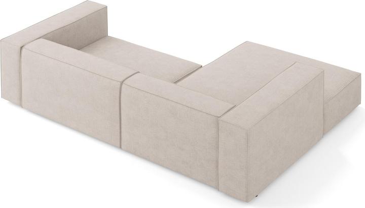 Actual product image Cosmopolitan Design Left Corner Sofa, "Arendal", 3 Seats, Dark Beige, 224x166x70 Made in Europe (3-seater, Corner sofa)